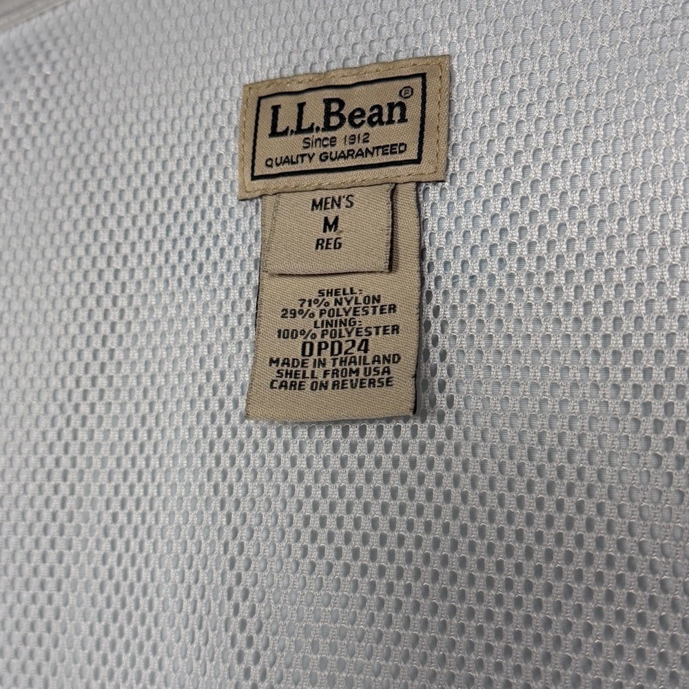 L.L. Bean Mens‎ Fishing Shirt Breathable Vented Long Sleeve Button Front Outdoor - Picture 14 of 17